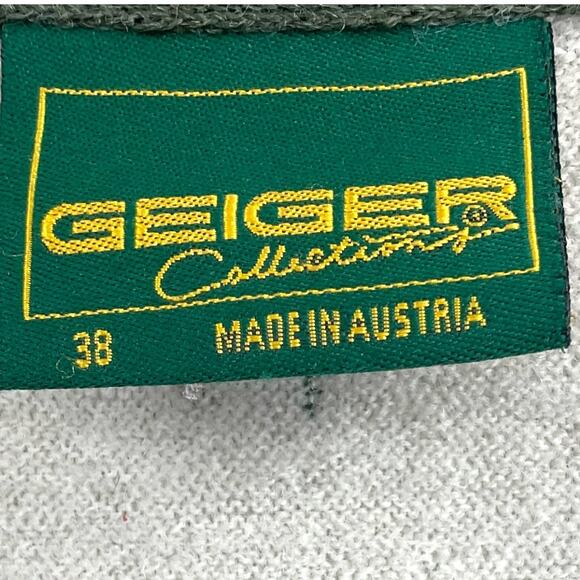 Geiger of Austria Vintage Wool Jacket Flower Embroidered Size Small - Picture 3 of 6